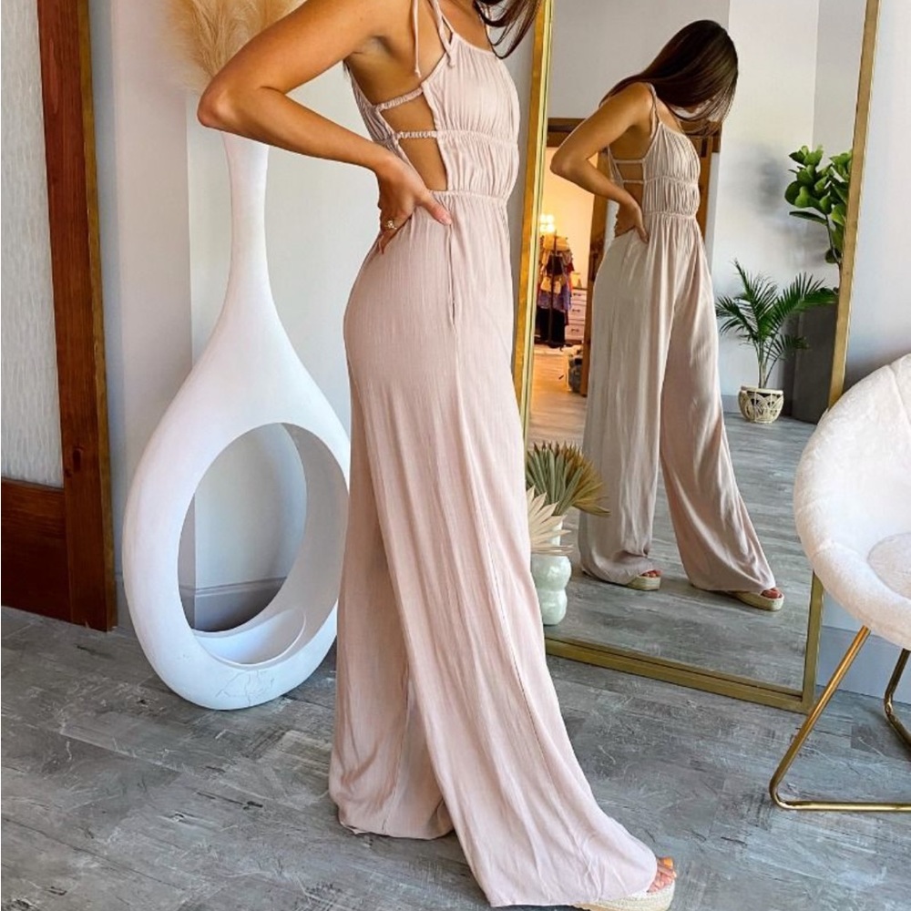 Wherever You Go Jumpsuit Lizard Thicket